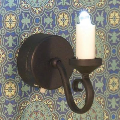 Wall Black Candle Light  LED                                    