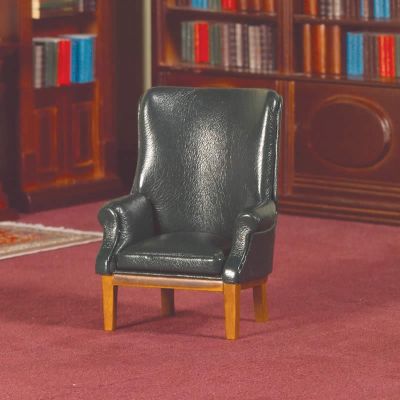 Green 'Leather' Porter's Chair                              