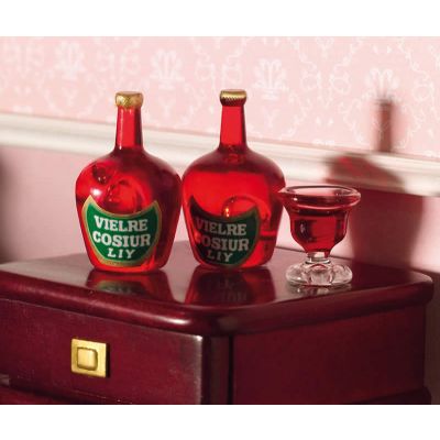 Liqueur Bottles, 2 pcs                                      