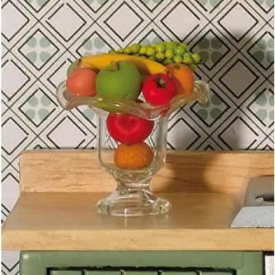 Glass Bowl with Fresh Fruit                                 