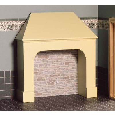 Stone Coloured Stove Surround                               