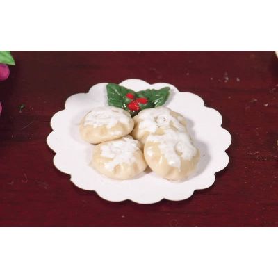 Plate of Festive Mince Pies                                 