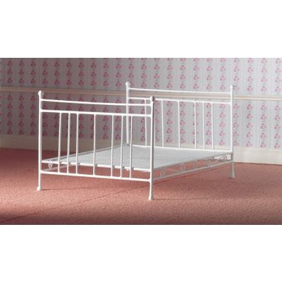 White Wire Double Bed                                       