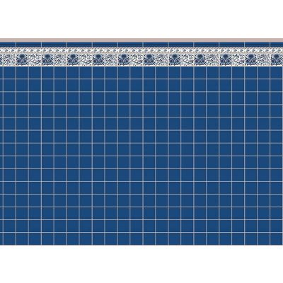 Blue Oreton Tile Paper (A2 size)