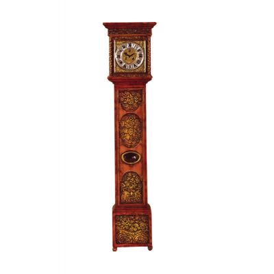 Ornately Carved Grandfather Clock (PR)                      