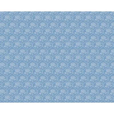 Blue Rose Pattern Wallpaper (A2 size)                        