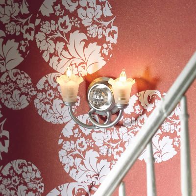 *Double 'Silver' Wall Light                                 