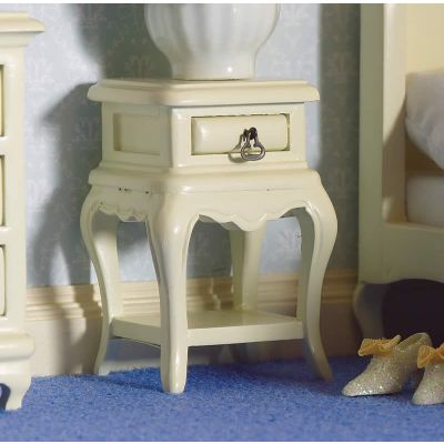 French-style Cream Bedside Table                            