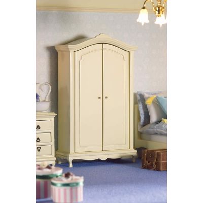 French-style Cream Double Wardrobe                          