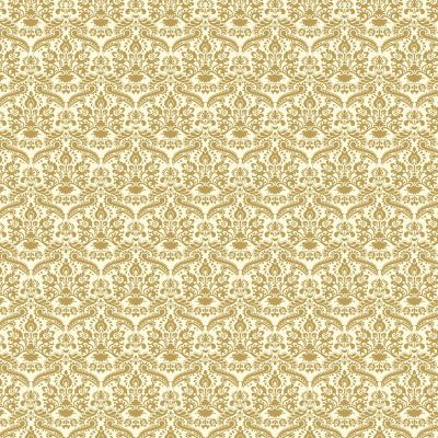 'Gold' Damask Wallpaper (A2 size)