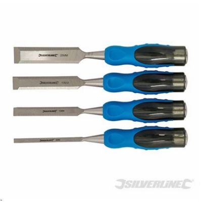 4 pc Expert wood chisel set, 6, 13,19 & 25mm