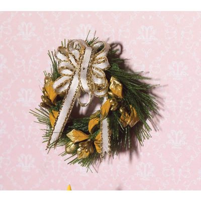 Seasonal Garland with Bows , 37mm diameter                               