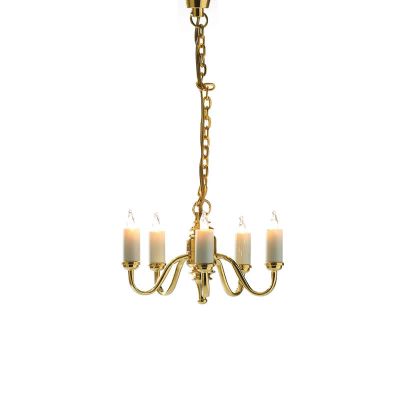 Five Arm Candle Chandelier                            