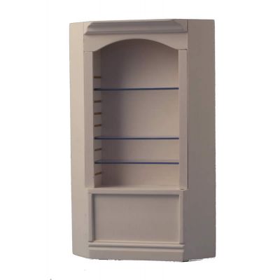 White Deluxe Single Corner Shelf 