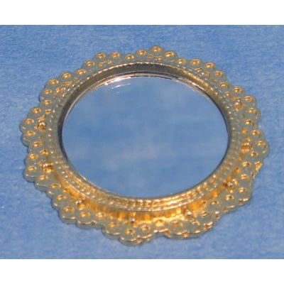 Mirror round- Brass Frame