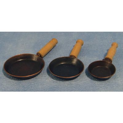 Frying pans (Pk of 3 Asst.)