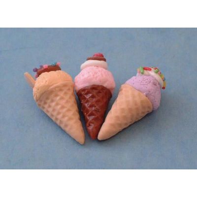 Ice Cream Cones pk3