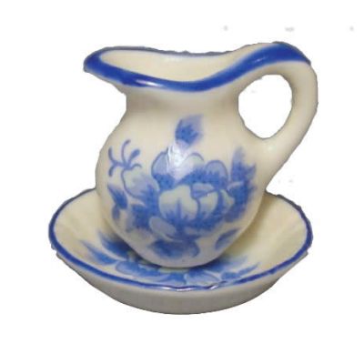 Jug and Bowl Blue