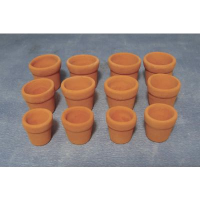 Terracotta Flower Pots pk12