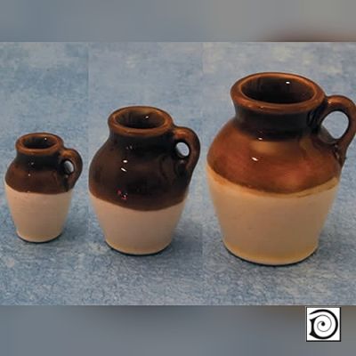 Set of 3 Stoneware Jugs