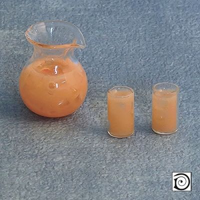 Grapefruit juice, Jug & Glasses