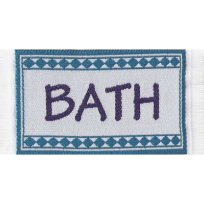 Bath mat, blue