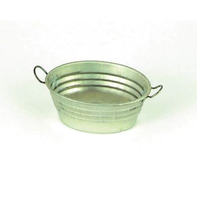 Oval galvanised tub