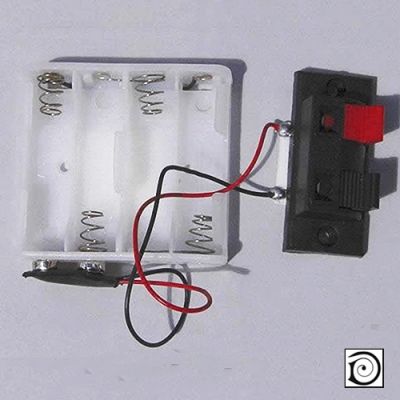 12V Battery Holder w Connectors