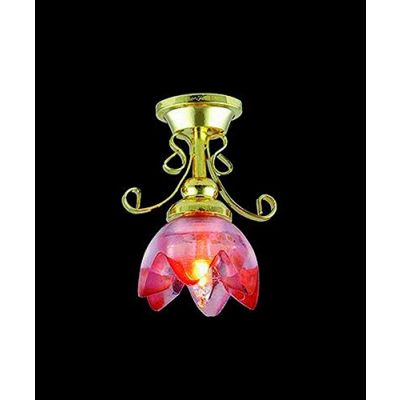 Lily Ceiling Light Red