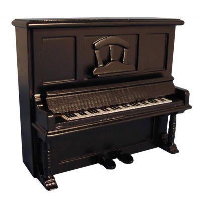 Black Upright Piano