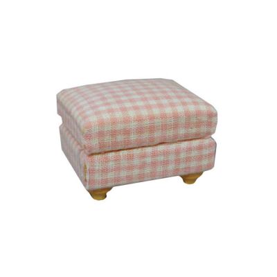 Pink Pattern Footstool