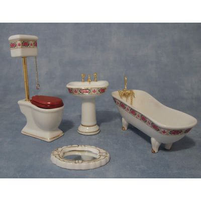 Deluxe Pink High Level Bathroom Set