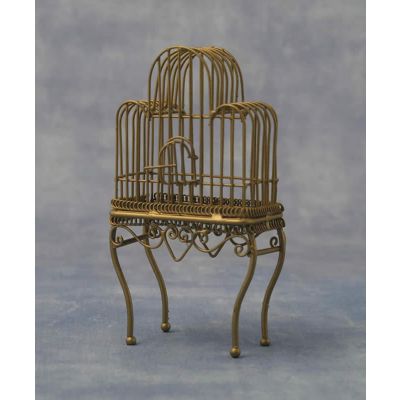 Large Brass Birdcage