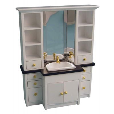 Delux White Sink Unit