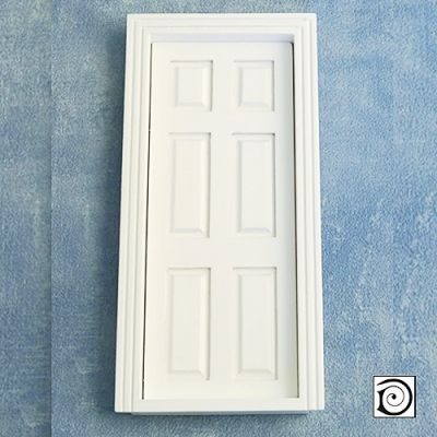 Interior Door inc. 2  Frames , as DIY001 but painted white, To fit apperture 173 x 73mm