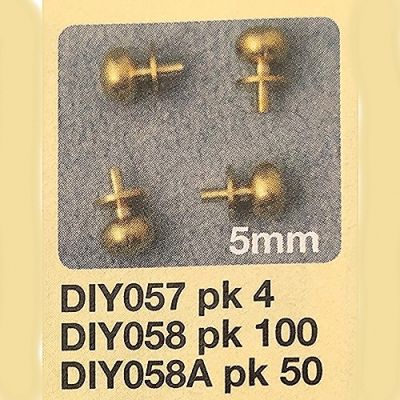 Brass Door Knobs Pk 4