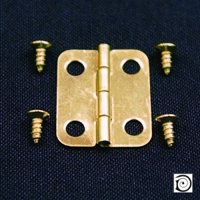 Hinges & Screws pk10, 18mm x 12mm when opened up