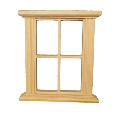 4 Pane Window Unpainted