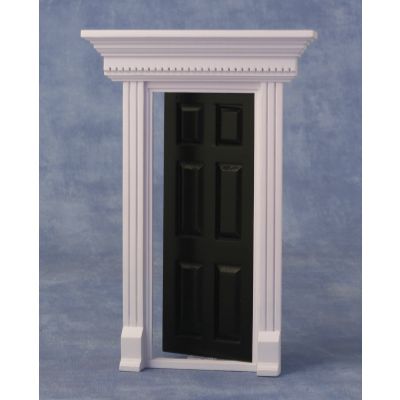 Dentil Trim Door Black