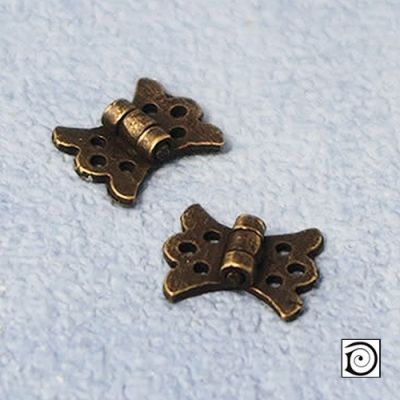 Butterfly Hinges pk 2 with brass tacks for fixing                  