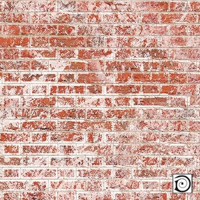 Embossed weathered flemish bond brick, A3 card