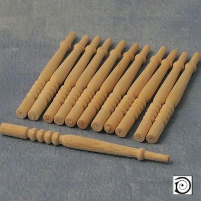 Spindles, Pk12 , 68mm long x 4mm dia                       