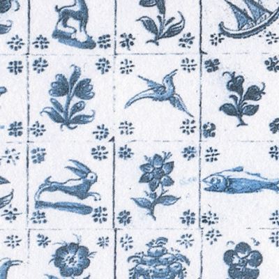 Early Delft wallpaper